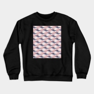 Swan Feather Waves Silver Pattern Crewneck Sweatshirt